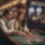 A diverse selection of online casino games displayed on a digital screen