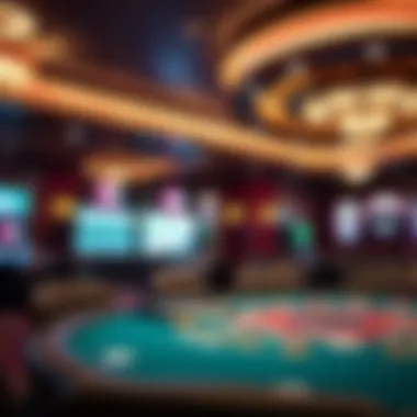 Technological displays enhancing the poker experience at the casino