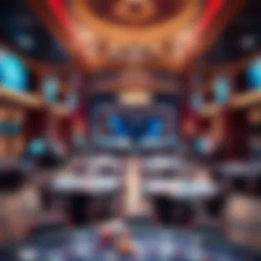 Luxurious Casino Interior Luxurious interior of a renowned casino