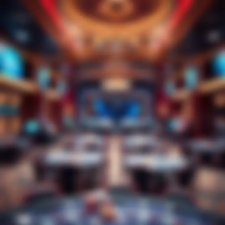 Luxurious Casino Interior Luxurious interior of a renowned casino