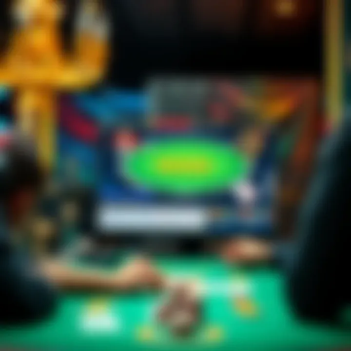 Innovative Online Poker Platform Online poker platform showcasing user interface