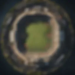 Aerial view of Turning Stone Sportsbook