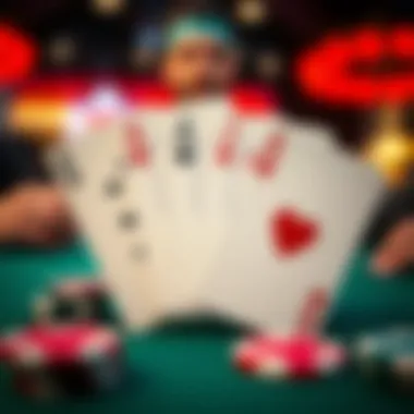 Illustration of a full house in poker