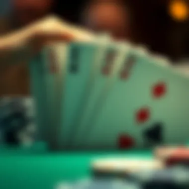 Illustration of the royal flush in poker