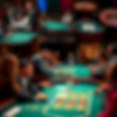 Variety of Popular Online Casino Games Collage of popular online casino games including poker and blackjack