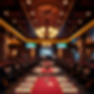 Interior ambiance of Windcreek Poker Room