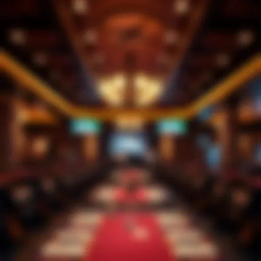 Interior ambiance of Windcreek Poker Room