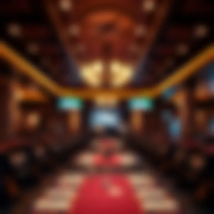 Interior ambiance of Windcreek Poker Room