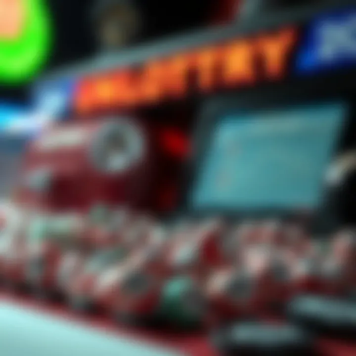 A concept illustration showing the randomness in lottery draws