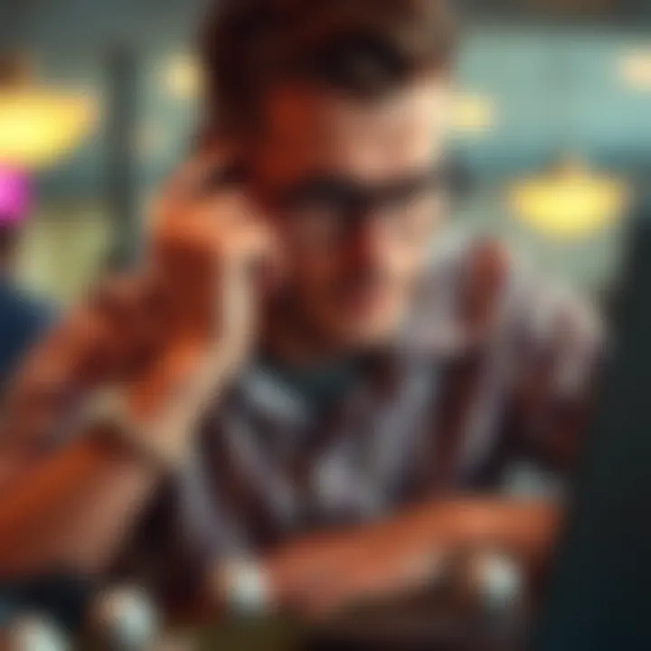 A thoughtful person analyzing lottery odds and strategies