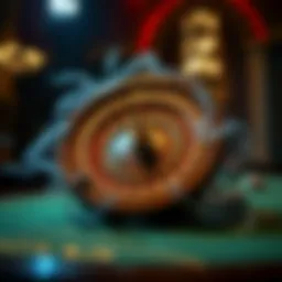 Artistic representation of a magical roulette wheel